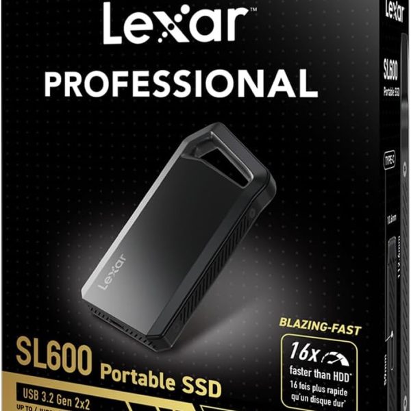Lexar 1TB Professional SL600 USB 3.2 Gen 2x2 Portable SSD