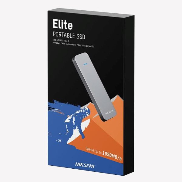 Hiksemi 2T/USB3, 2 Gen 2 Type-C Elite External SSD Drive, Grey