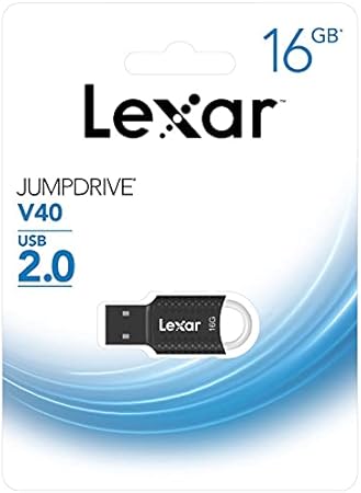 Lexar JumpDrive V40 USB 2.0 Flash Drive, 16 GB
