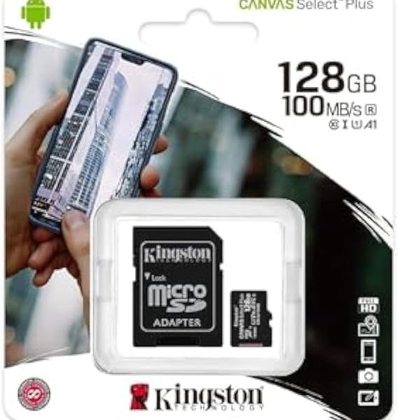 kingston 128 GB Memory Card For Mobile Phones - Micro SD Cards - SDCS2/128GB