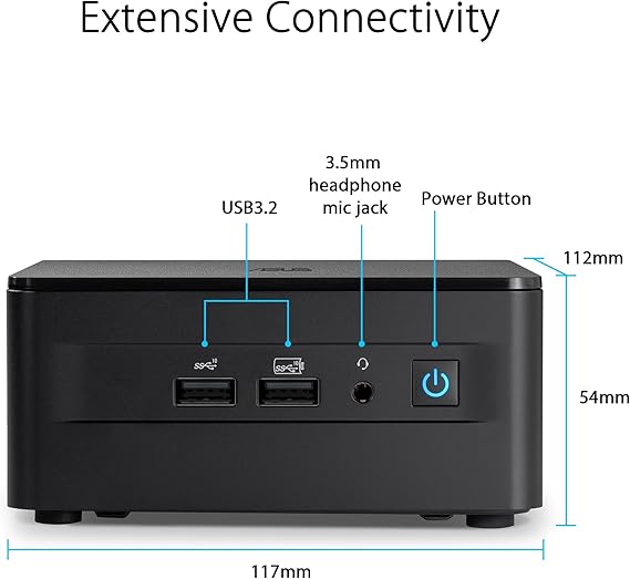 Asus NUC 13 Pro ، معالج Intel Core i3-1315U
