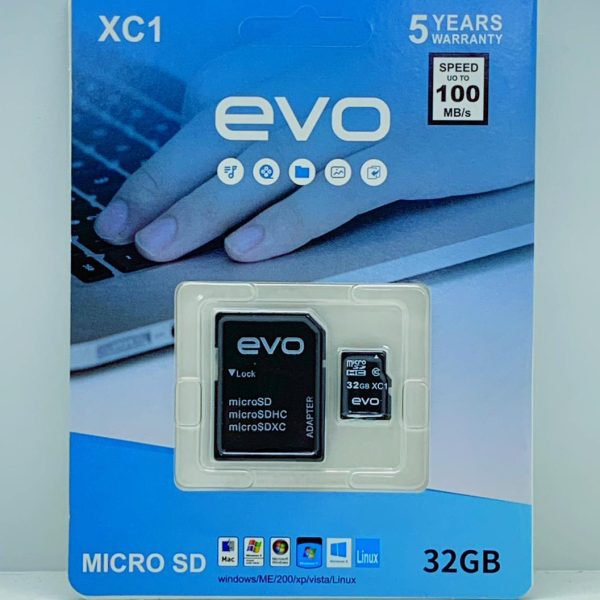 evo microSDHC UHS-I 92 MB/s Card with Adapter 32GB