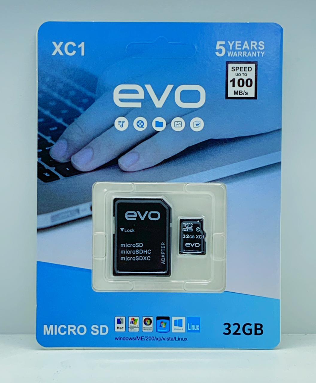 evo microSDHC UHS-I 92 MB/s Card with Adapter 32GB