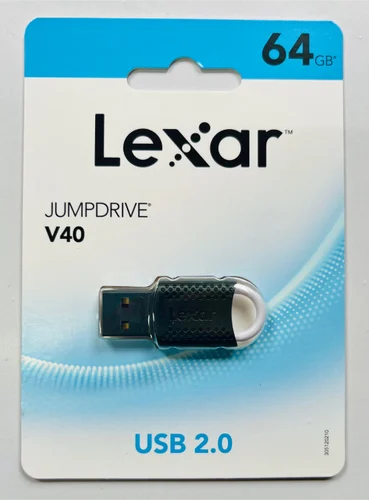 Lexar JumpDrive V40 USB 2.0 Flash Drive 64 GB
