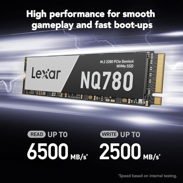 Lexar 1TB NQ780 SSD PCIe Gen4 NVMe M.2 2280 Internal Solid